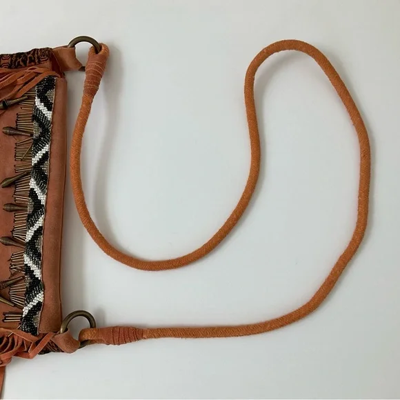 Free People Sundown Aztec Suede Fringe Purse - Picture 13 of 16